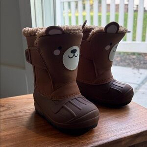 Cat & Jack Brown Bear Kids Boots